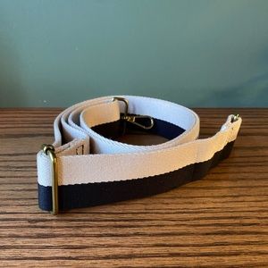 Madewell Bag Webbing Strap Black and White